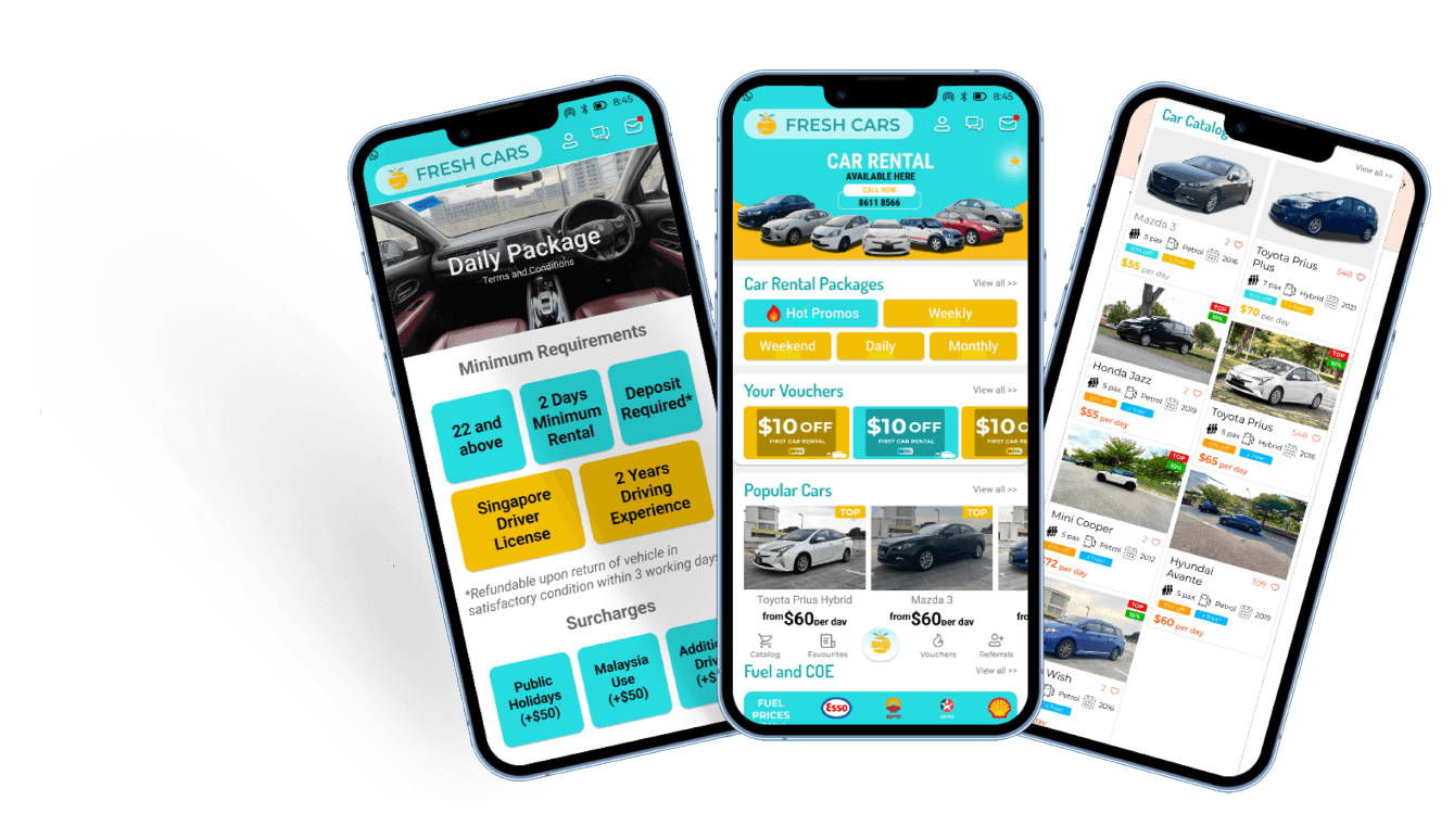 fresh cars app