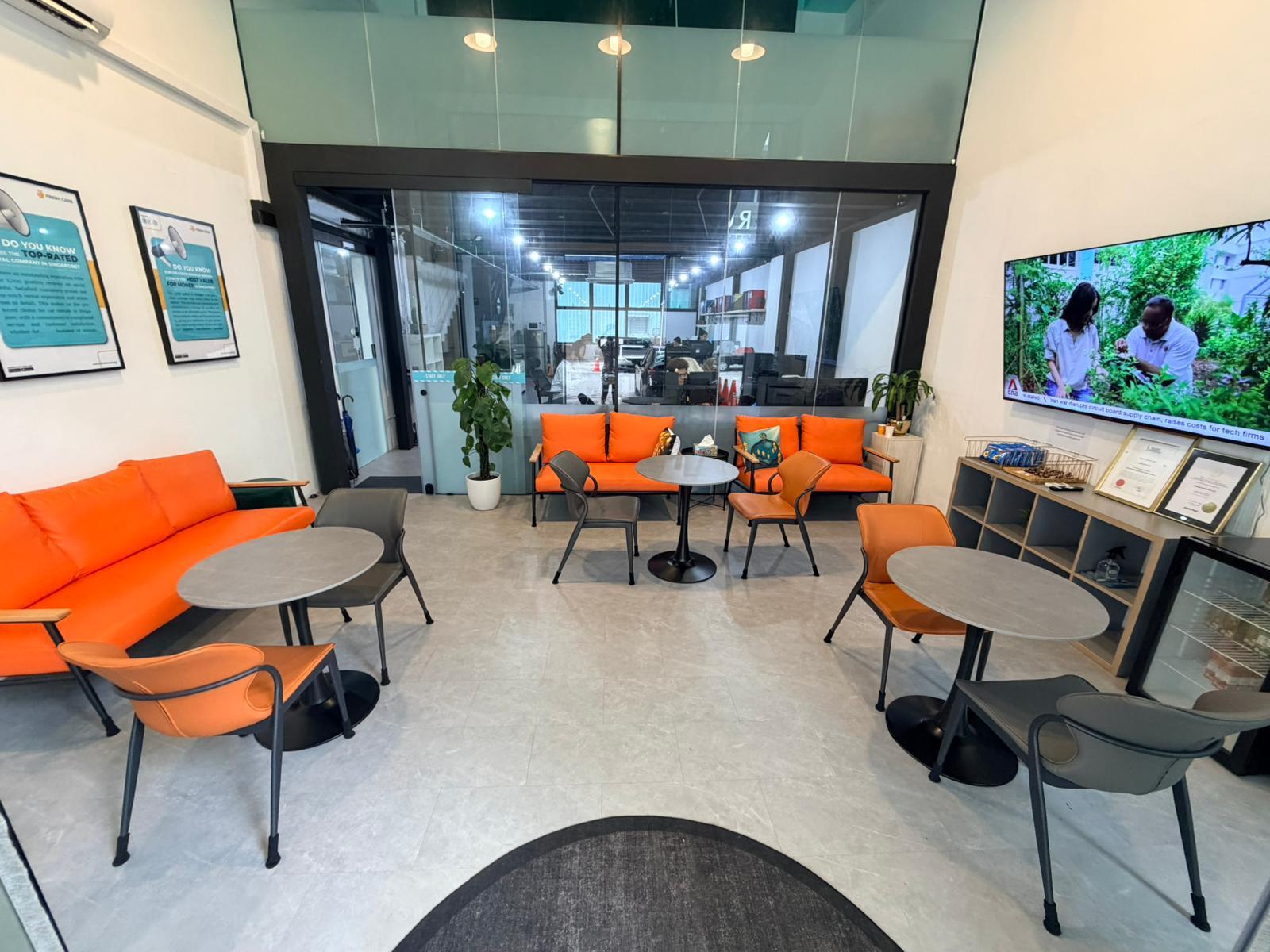 Fresh Cars customer waiting room