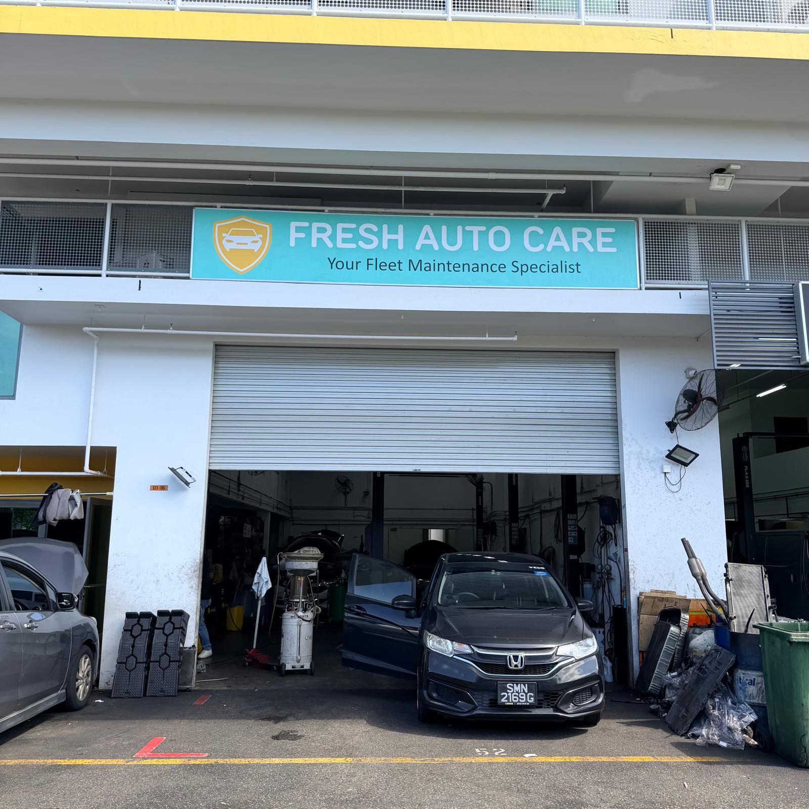 Fresh Cars workshop entrance