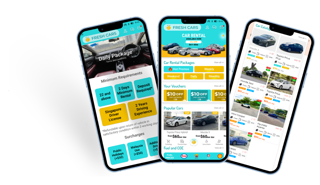 fresh cars app